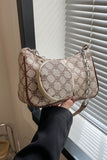 Printed Shoulder Bag and Round Wallet